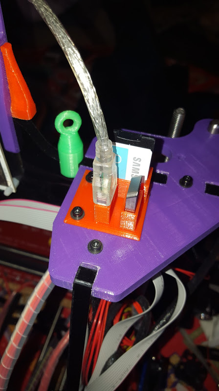 Another SD and USB Key holder for Geeetech PRUSA I3X