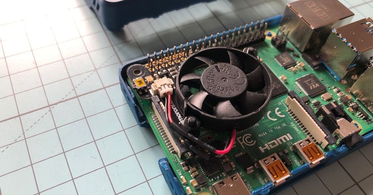 Screw-less Raspberry Pi 4 case for fan-shim by B0rax | Download free ...
