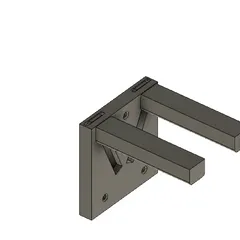 Wall hanger for broom print in place