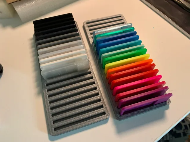 Filament Sample Swatch/Chip and Tray