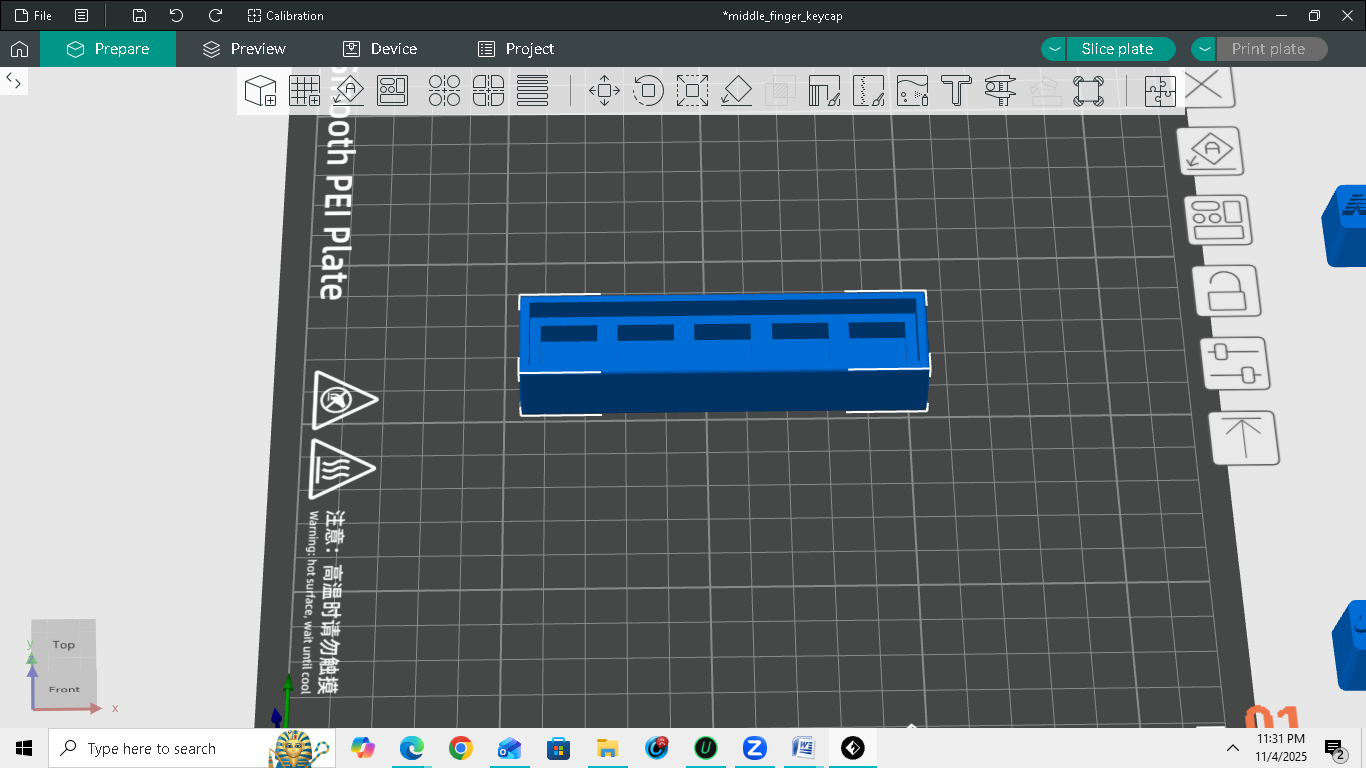keyboard switch tray