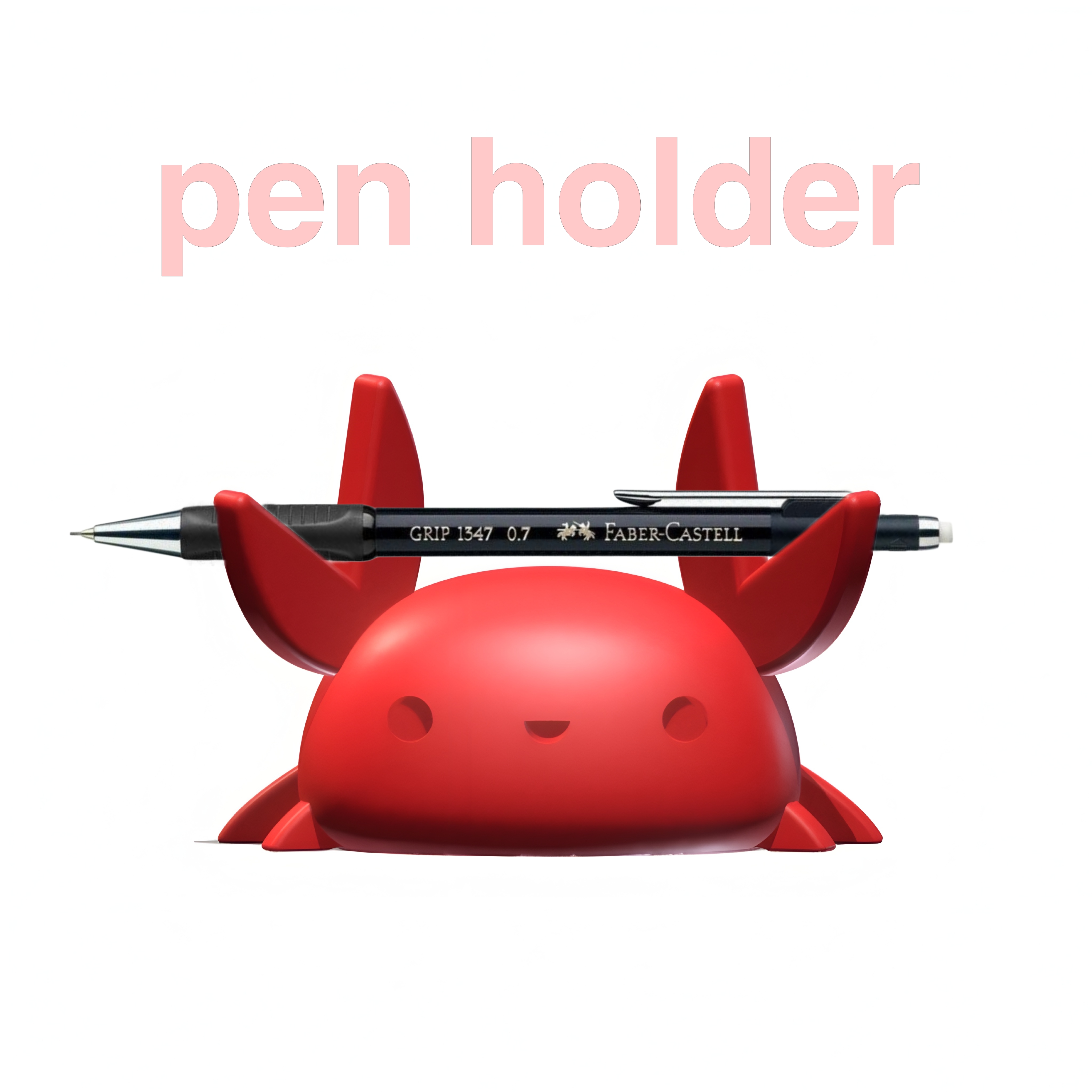 Stylish 3D Printed Red Crab | Creative Desk Decor Showpiece