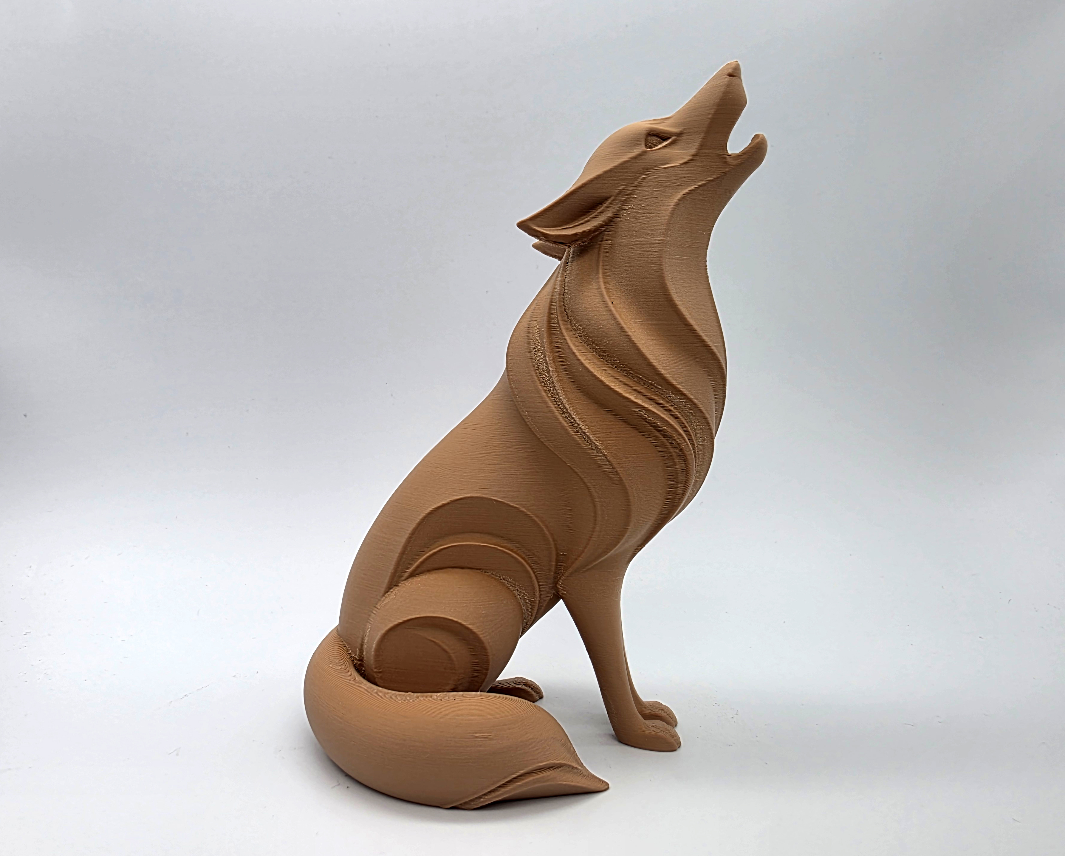 Miniatura 3 do modelo 3D Howling Wolf Totem