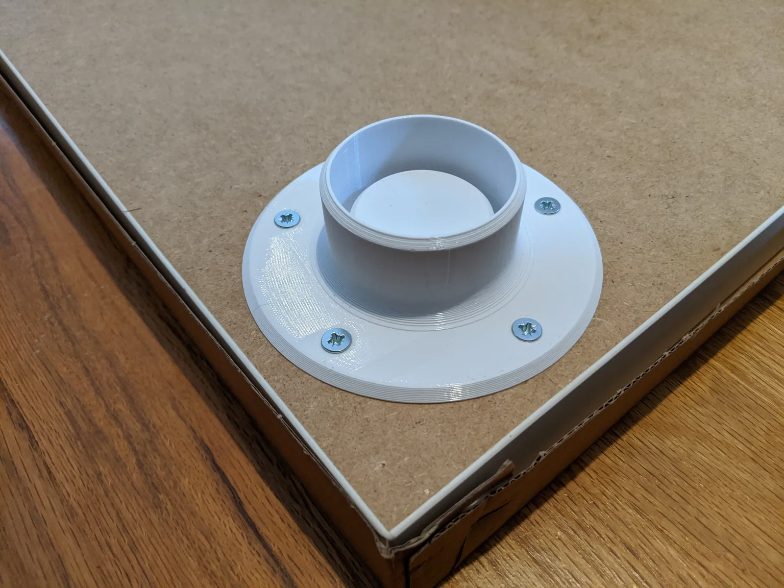 IKEA Linnmon Leg Mount for 1.5 inch PVC Pipe