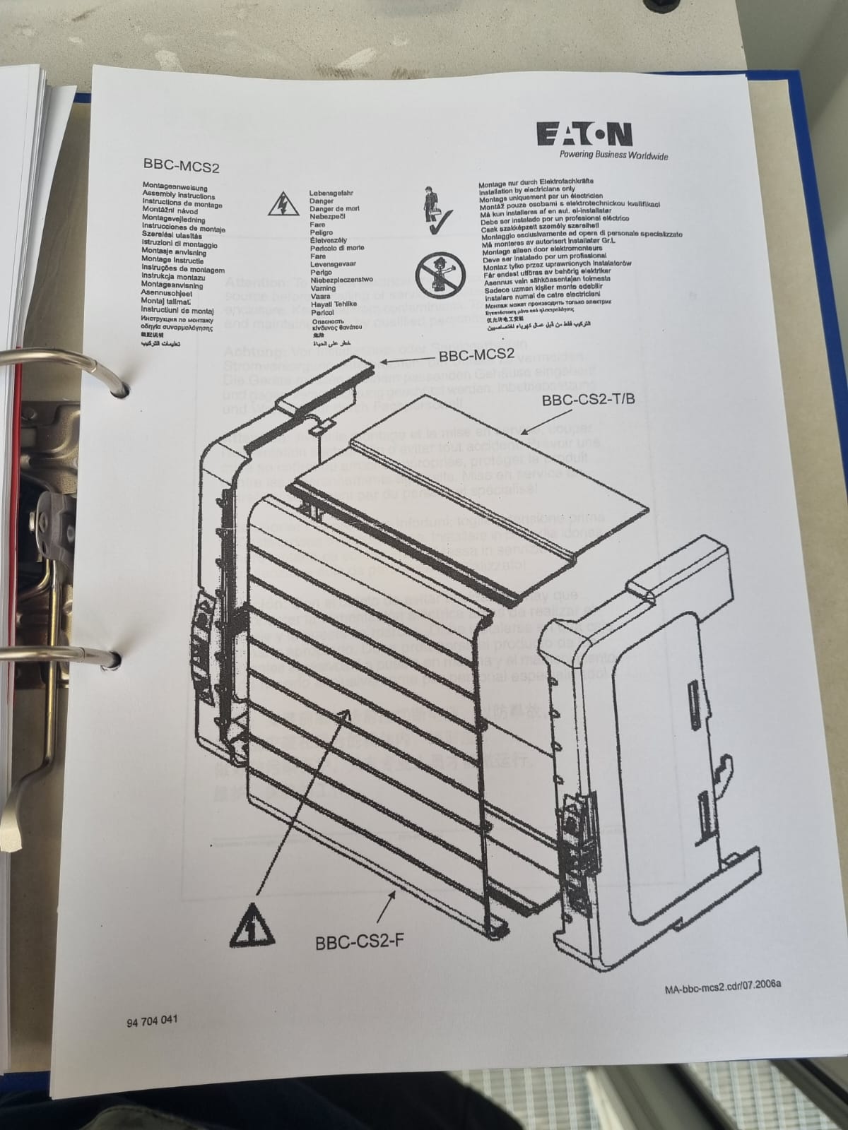 Eaton BBC-MCS2 Parts