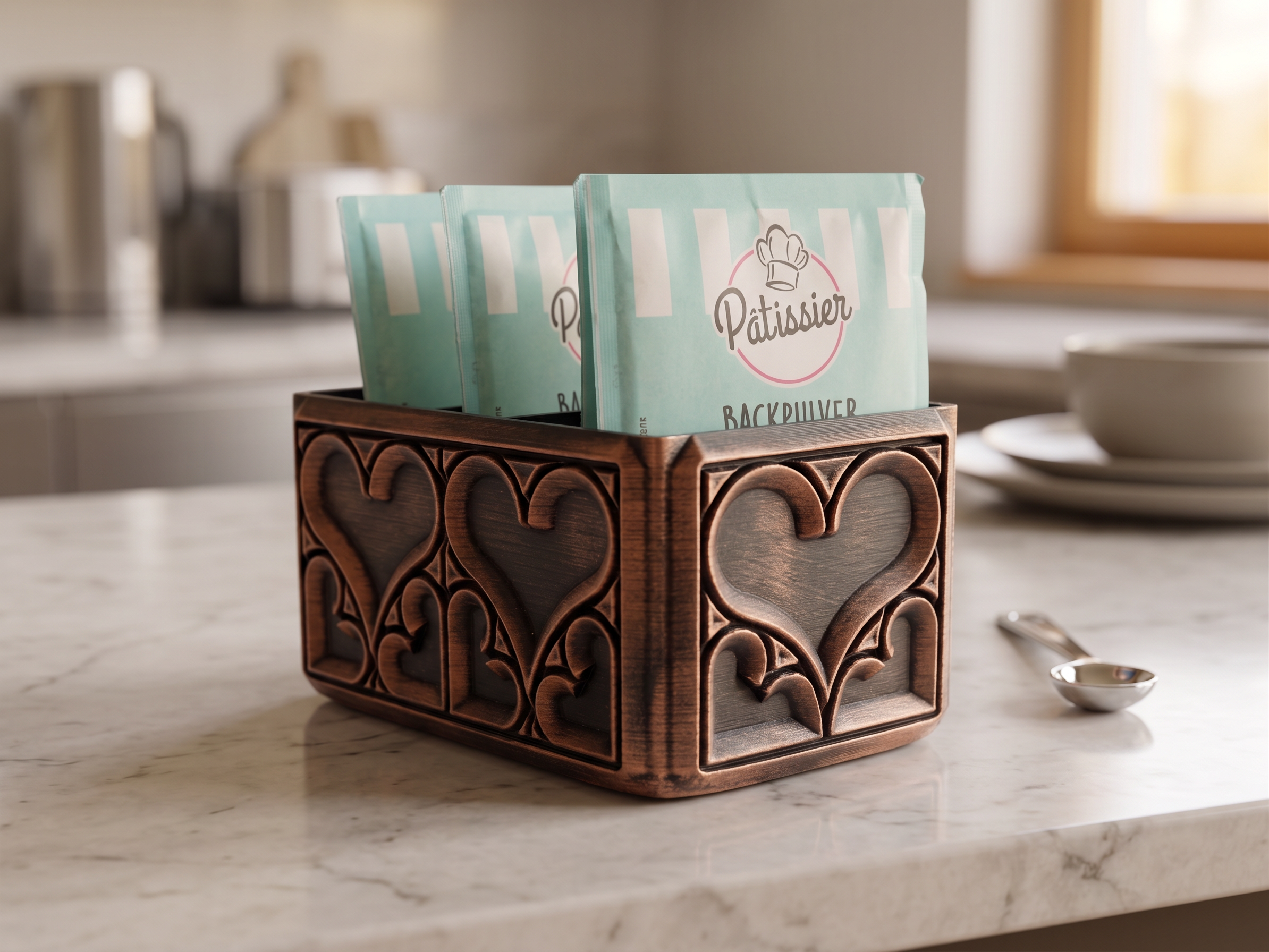 Kitchen Packet Organizer Decorated