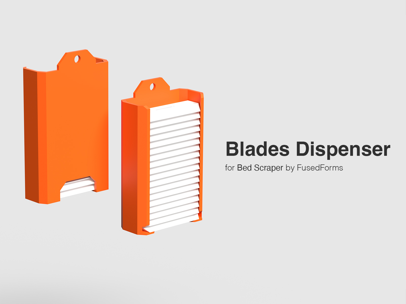 Blades Dispenser (for Bed Scraper by FusedForms)