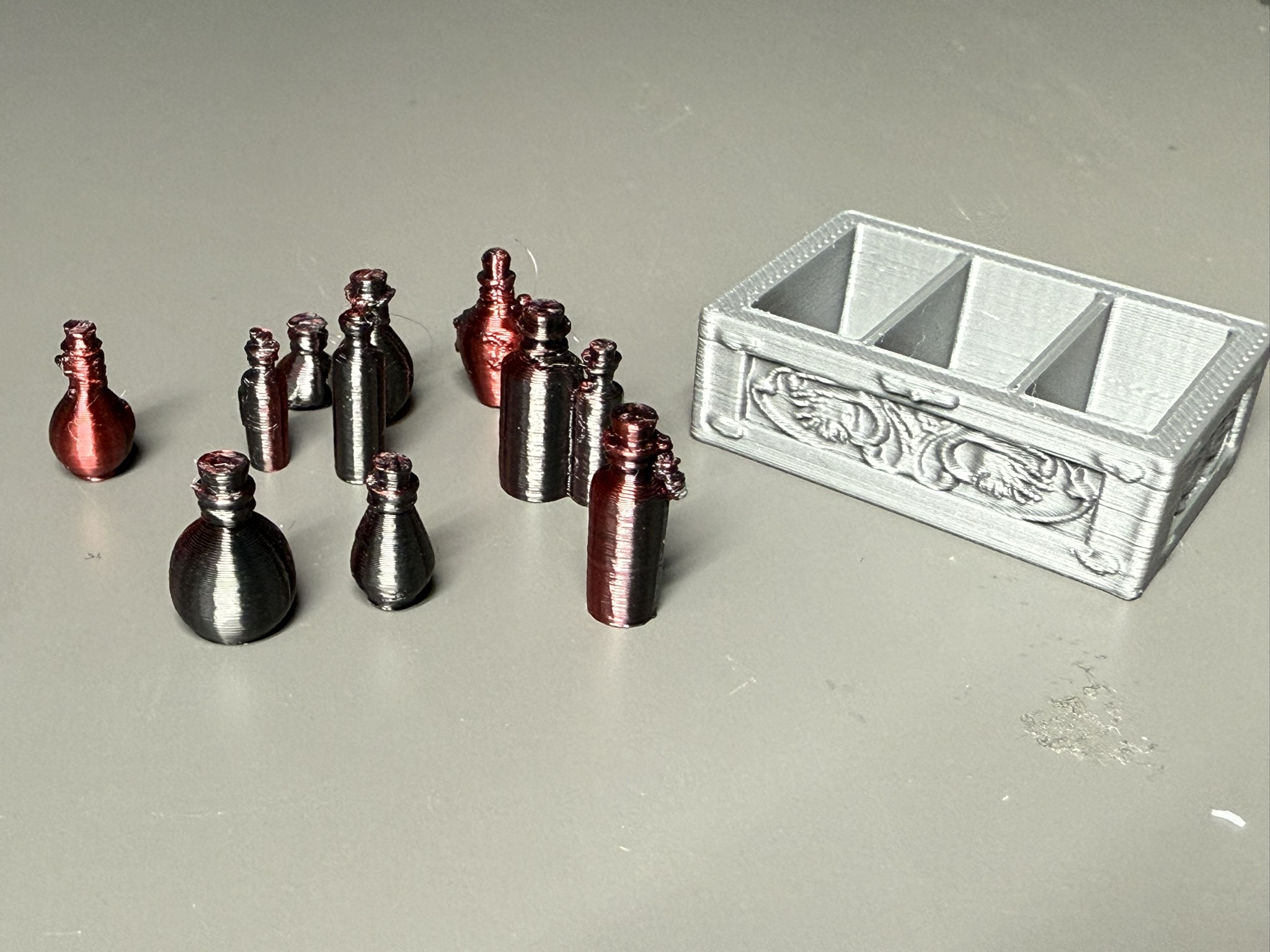 drawer with elixirs for dungeons and dragons DND