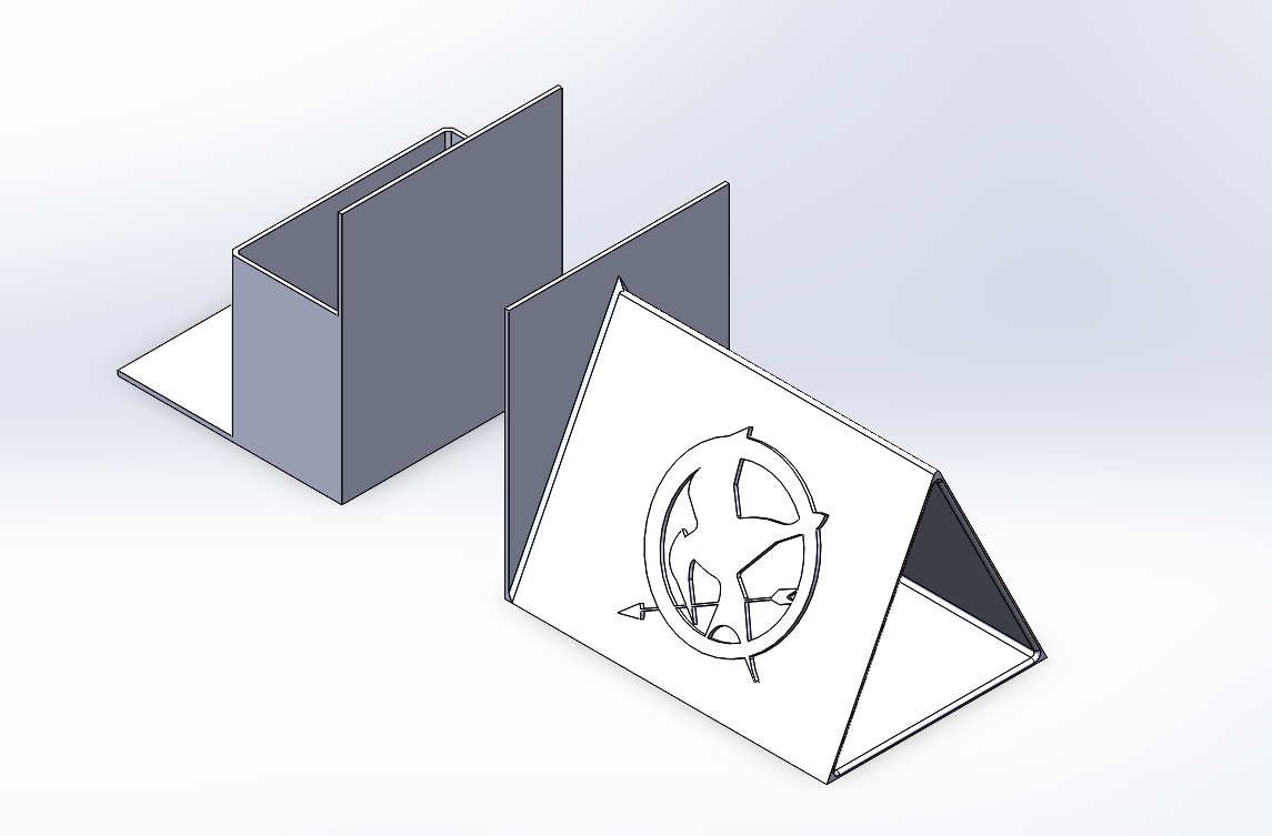 Shlef Bookholder | pencil holder | Book page holder | Hunger games logo
