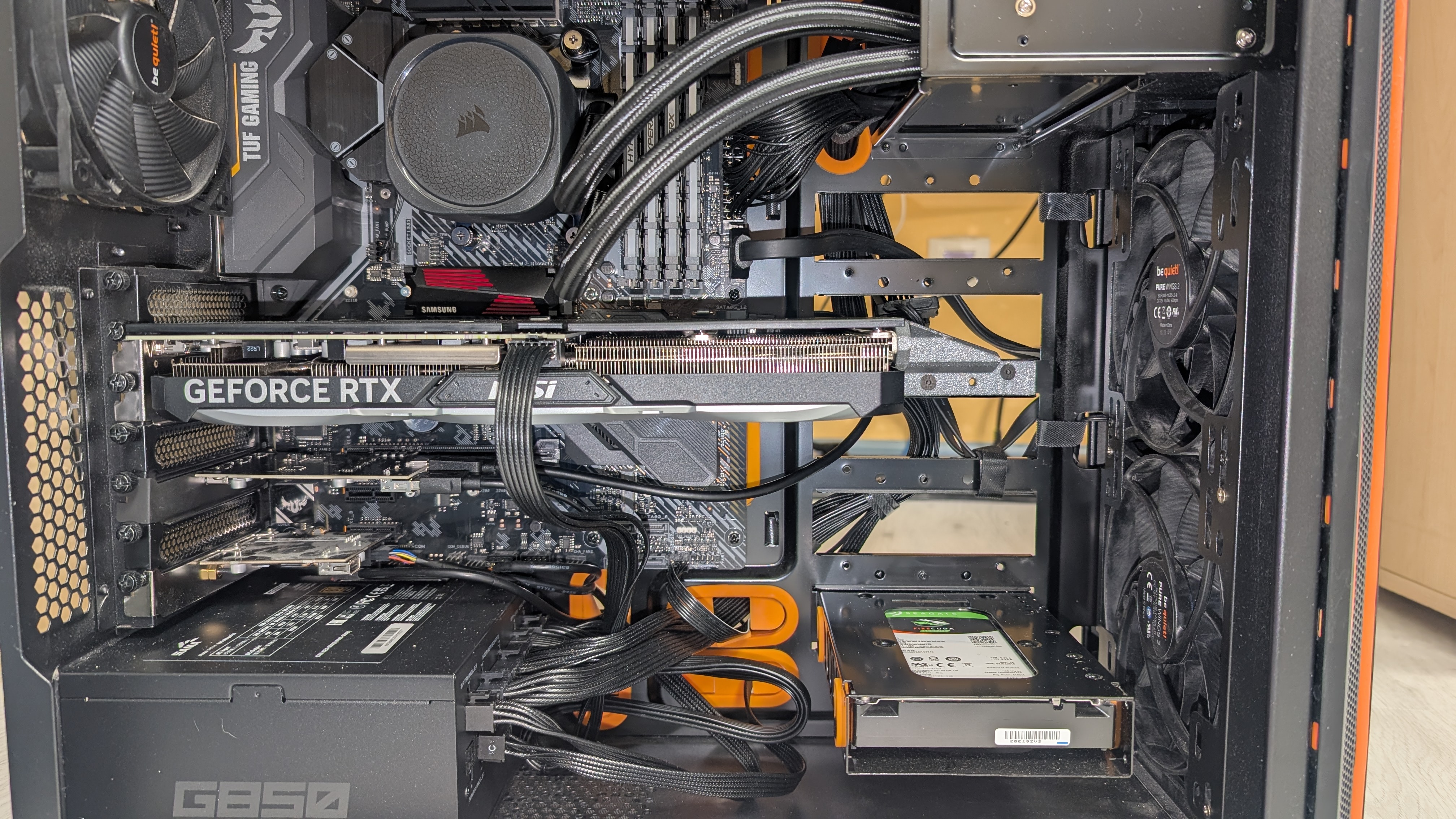 Support GPU MSI 4070 Super Ventus 3x For Be Quiet Pure Base 600