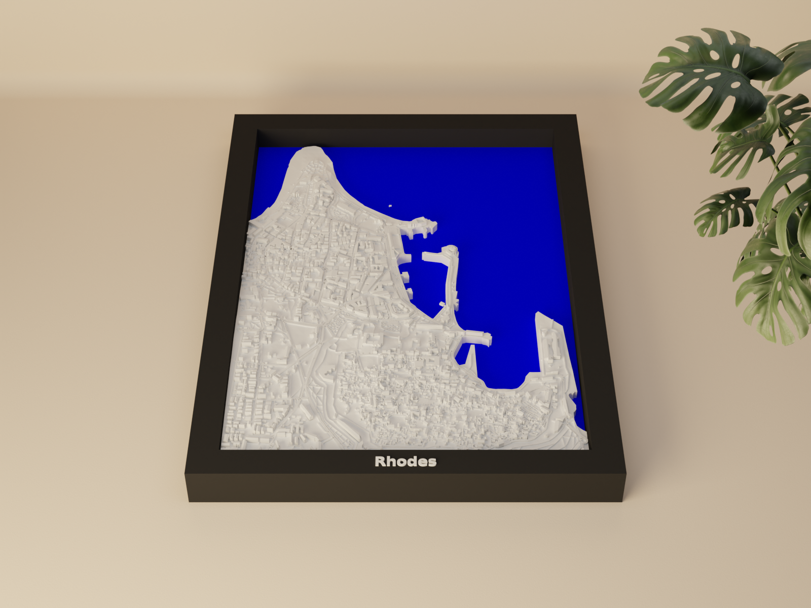 Rhodes, Greece - 3D Miniature