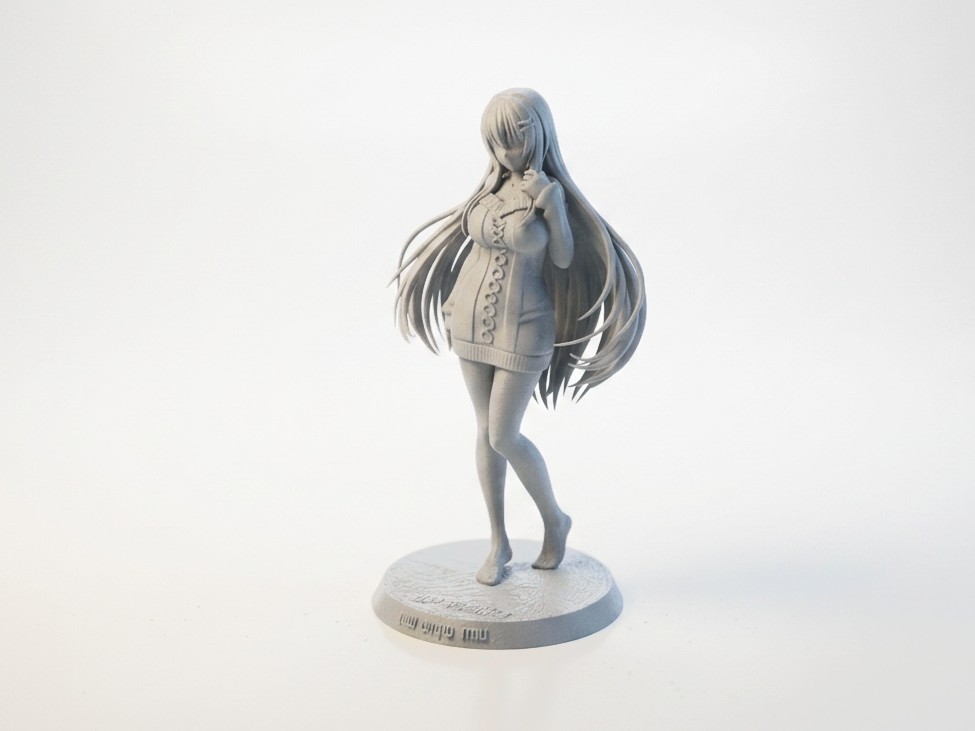 Anime Girl Figurine Female Character 3D Printable