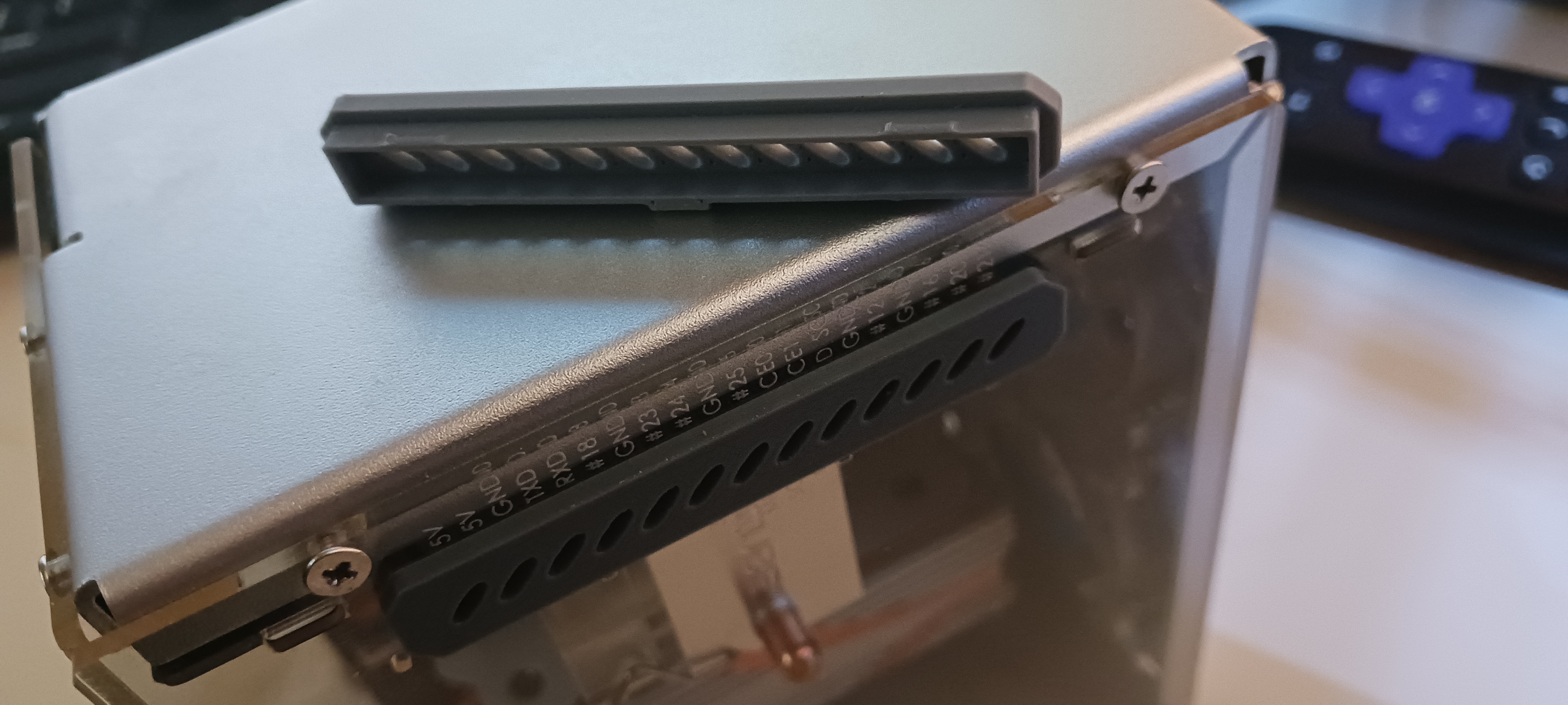 40-Pin GPIO Snap-In Cover for Pironman 5 Mini-Tower