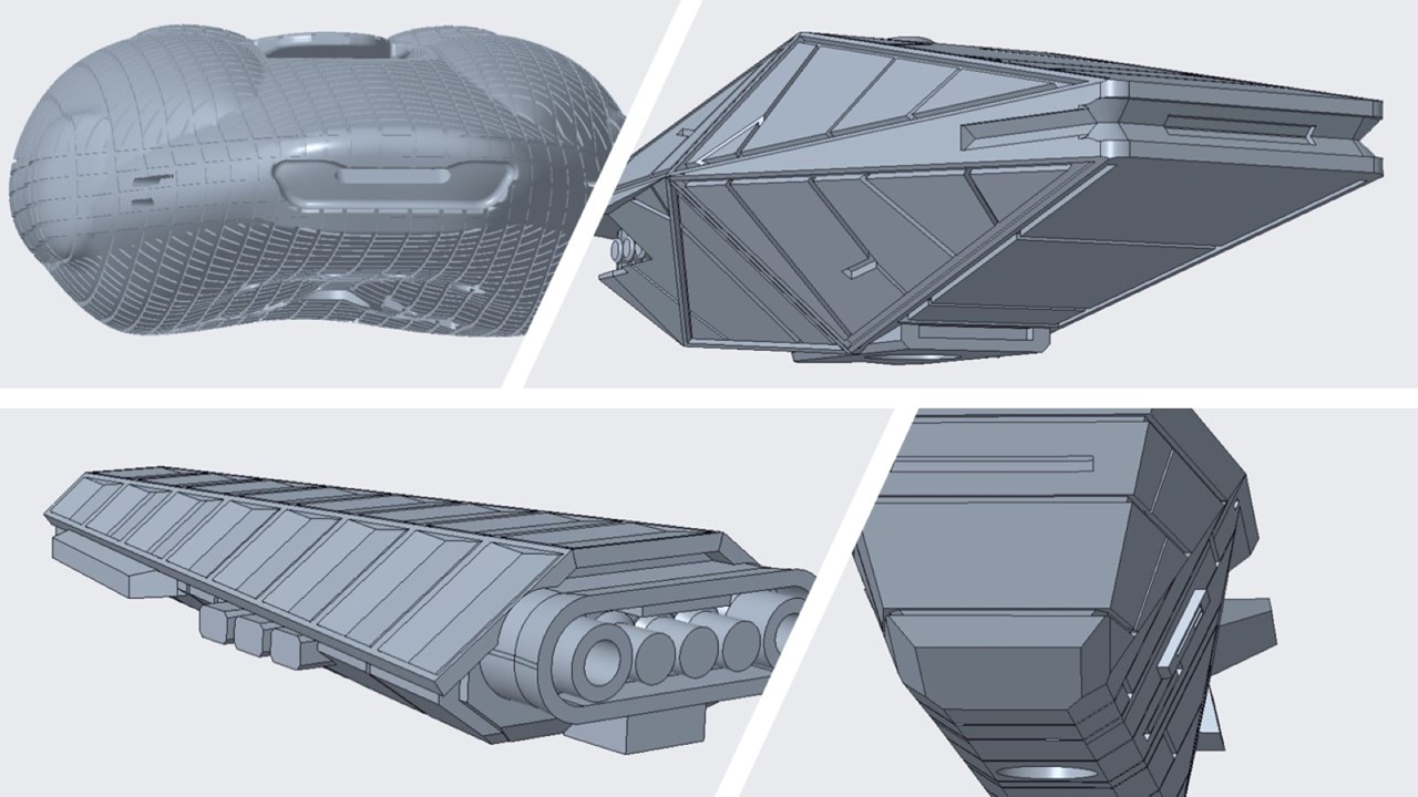 Dune: Imperium board game custom Ships (for Rise of Ix extension) including stand