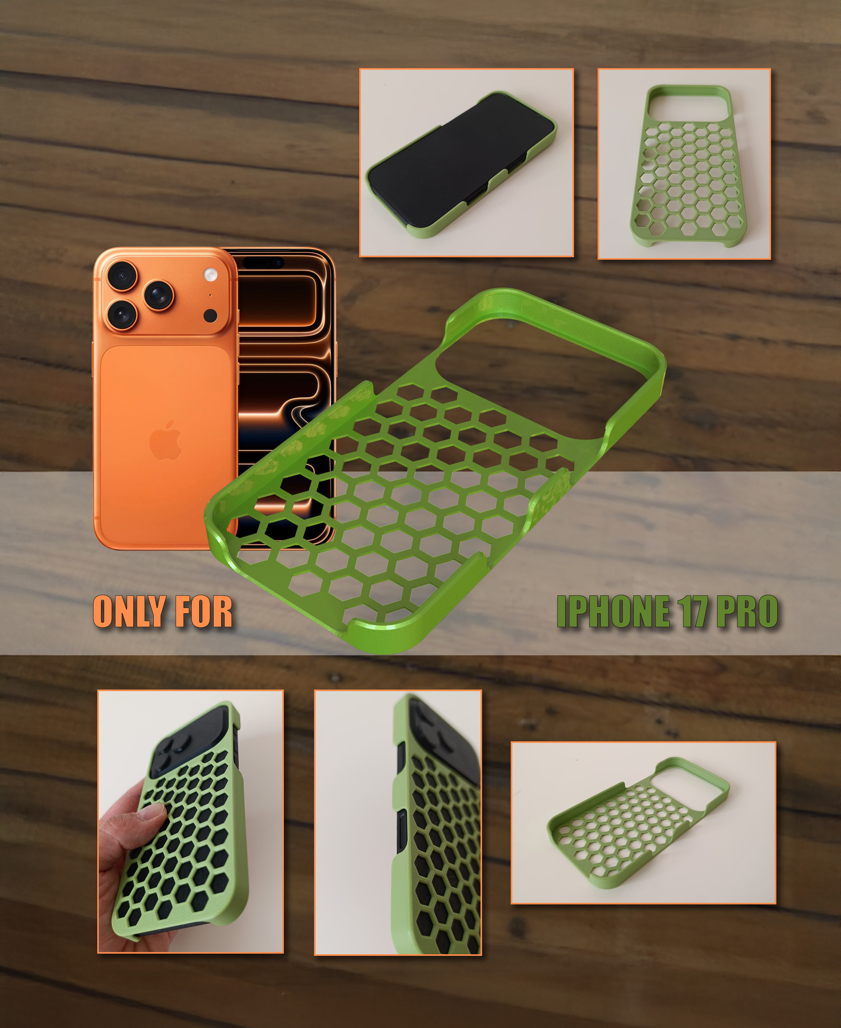 Apple iPhone 17 Pro - Cover Hexagon design