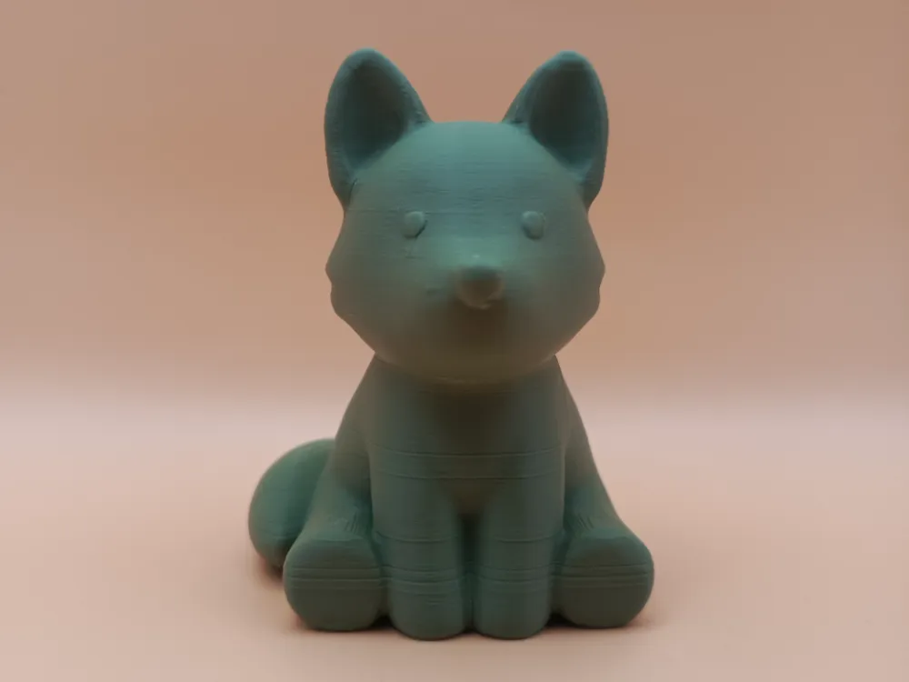 Smooth Chibi Wolf Sculpture