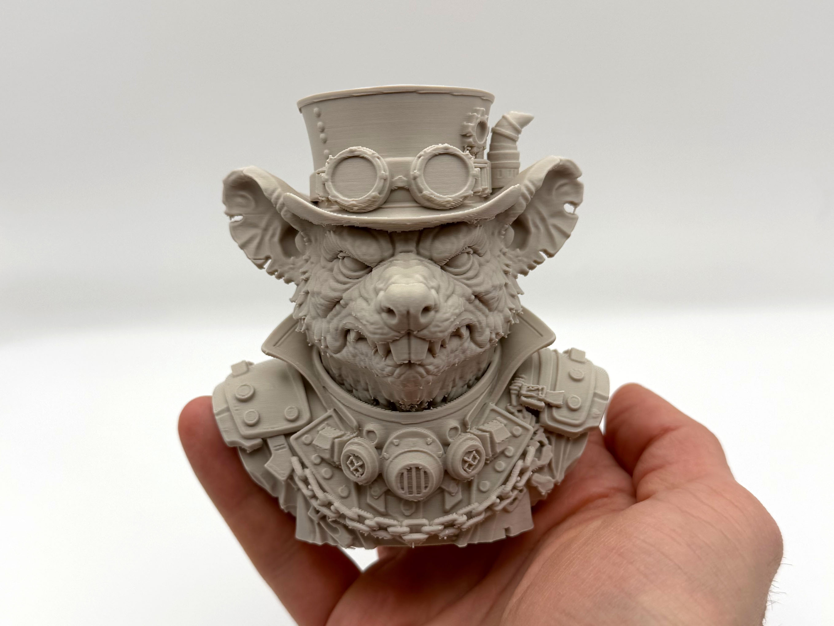 Rat Steampunk Bust