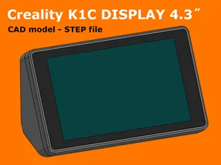 Creality K1C display (CAD model)