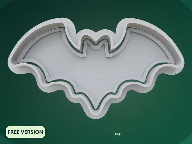 Vampire Bat Cookie Cutter STL – 3D Print Biscuit Mold Set