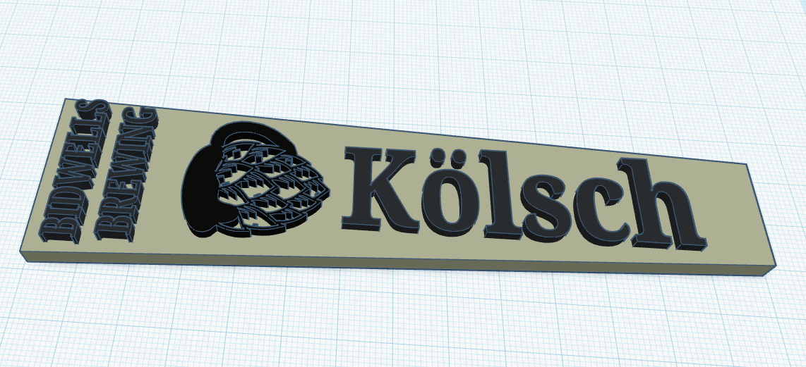 Bidwell Brewing Kolsch Tap Incert