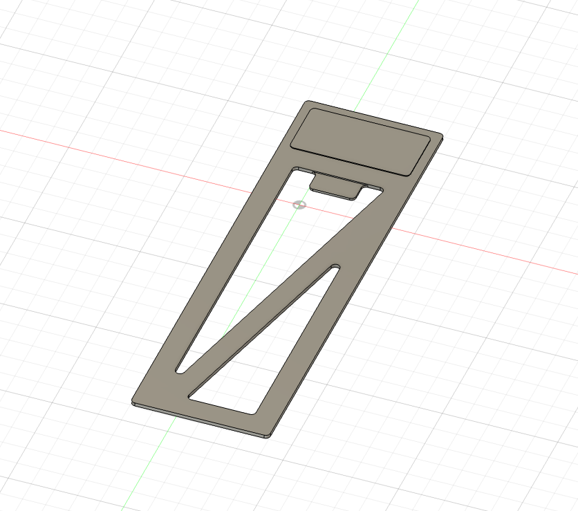 Miniatura 4 do modelo 3D Custom thin Bookmark