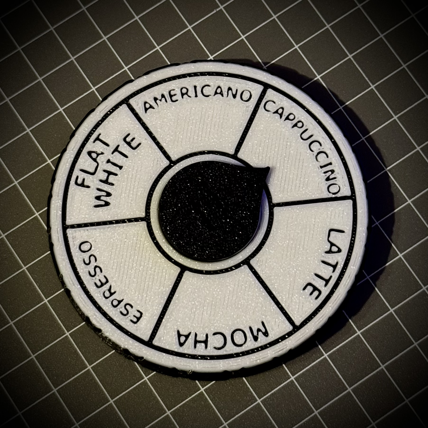 Coffee Selector Fidget Spinner (two-sided) 12 options