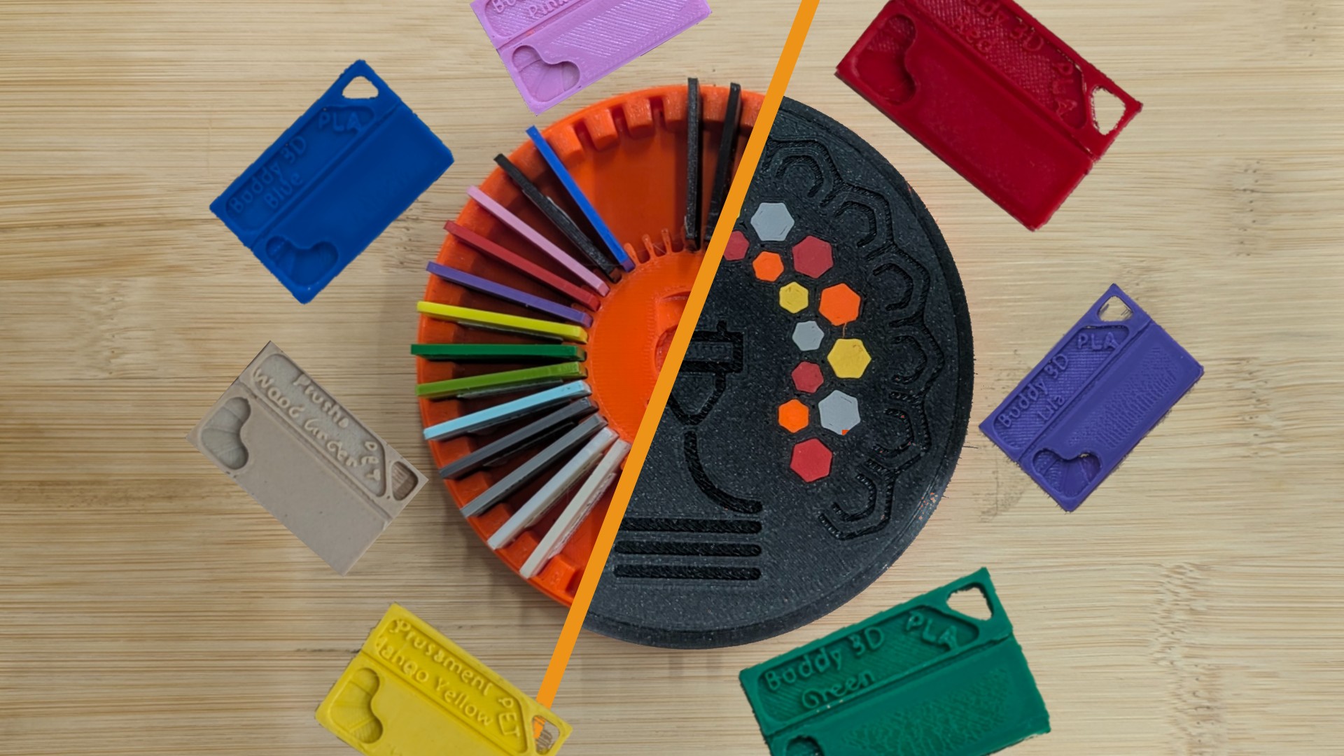 Filament swatch box