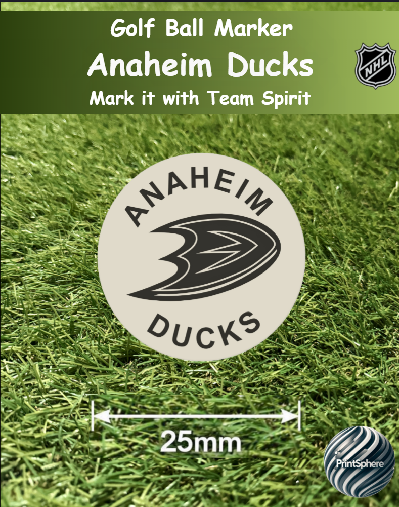 Golf - Golf Ball Marker - NHL - Pacific - Anaheim Ducks