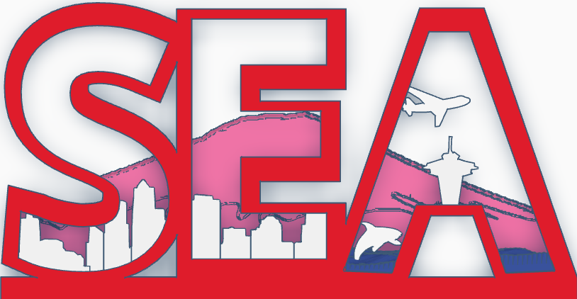 SEA Seattle Skyline Letters