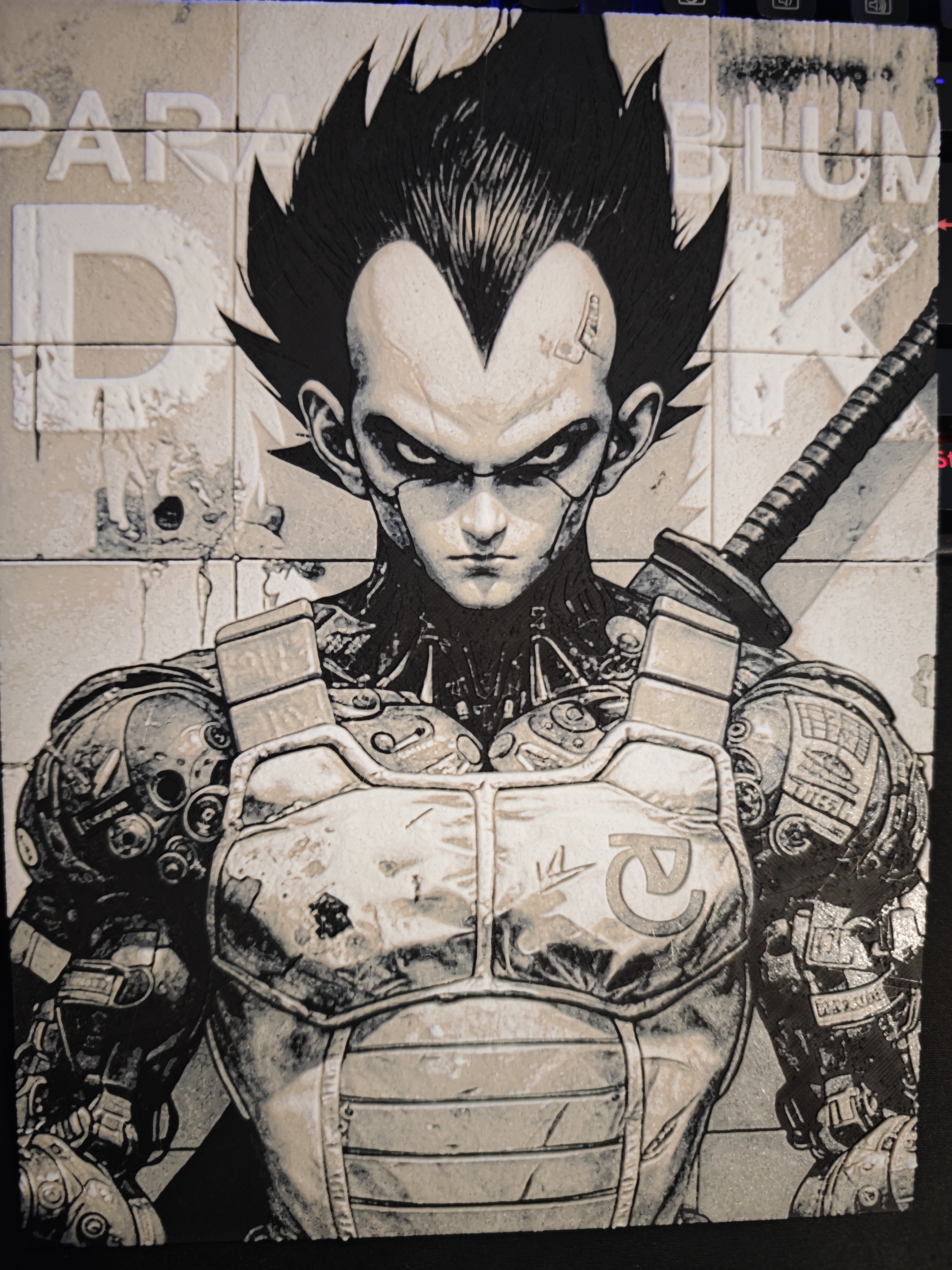 Cyborg Vegeta, Dragon ball, HueForge