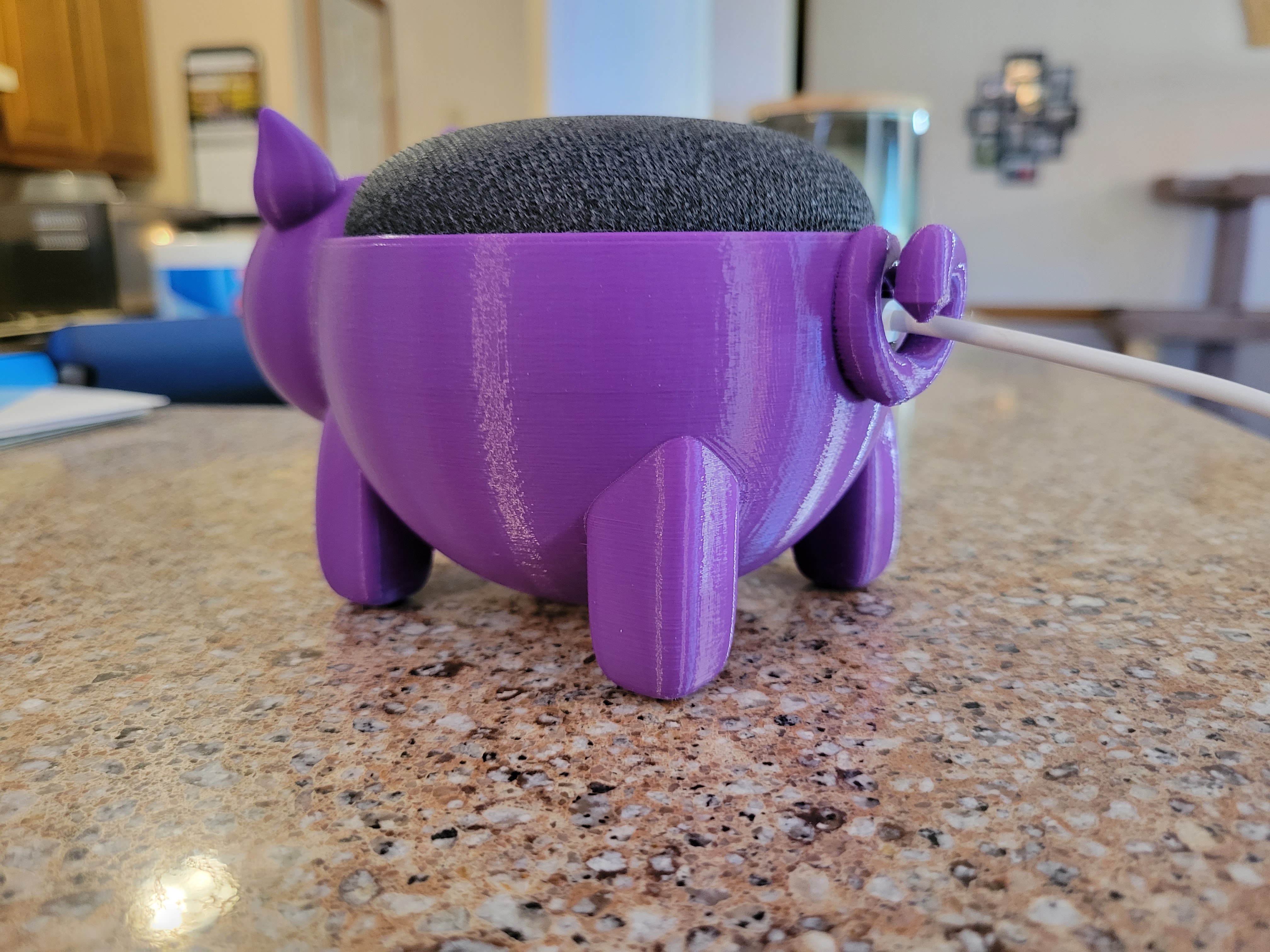 Miniatura 2 do modelo 3D Pig Google Mini Holder