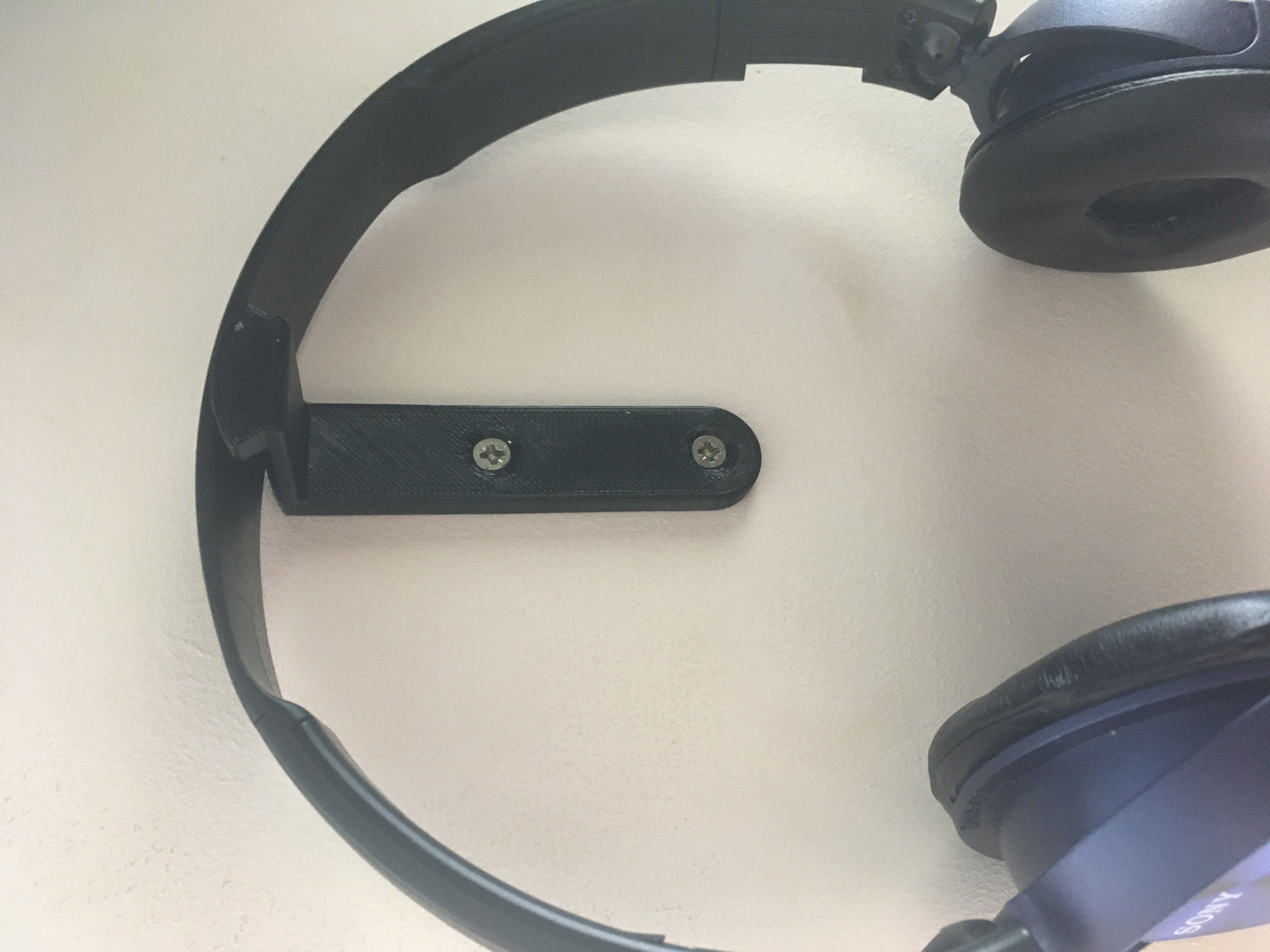 minimalistic wall mounted headphones holder hook by volt64bolt