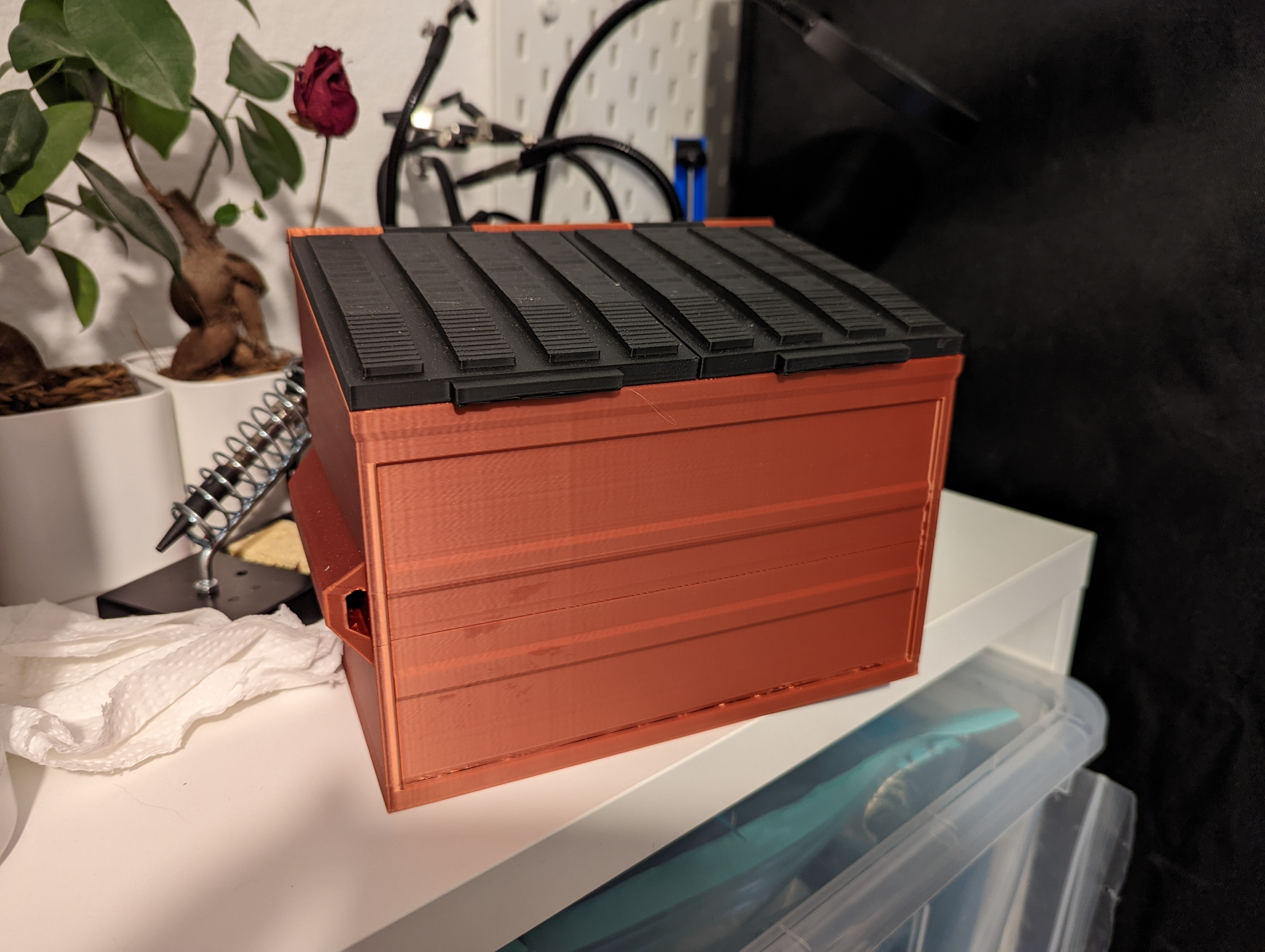 Miniatura 2 do modelo 3D Small Dumpster Garbage Bin for failed prints