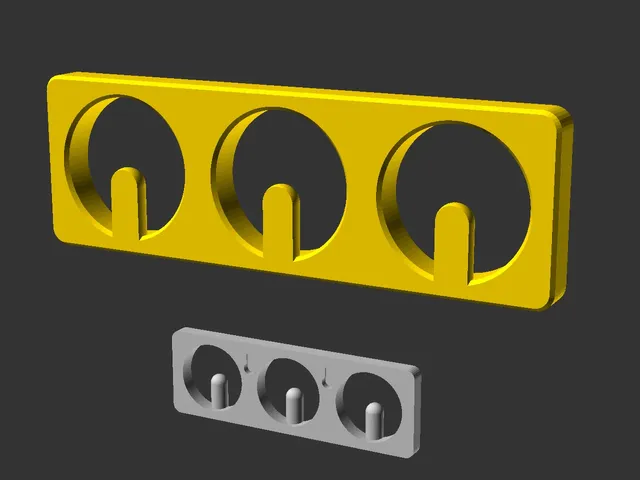Low profile towel hooks