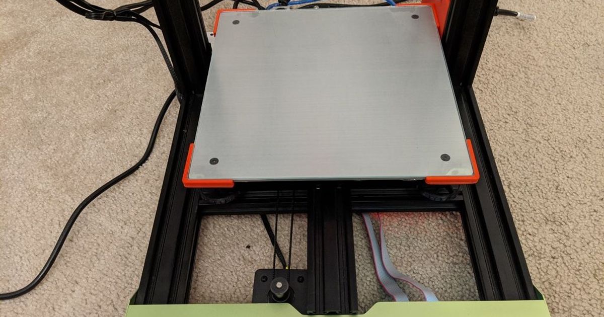 Tevo Tarantula Pro Glass Bed Mount by revnull Download free STL model