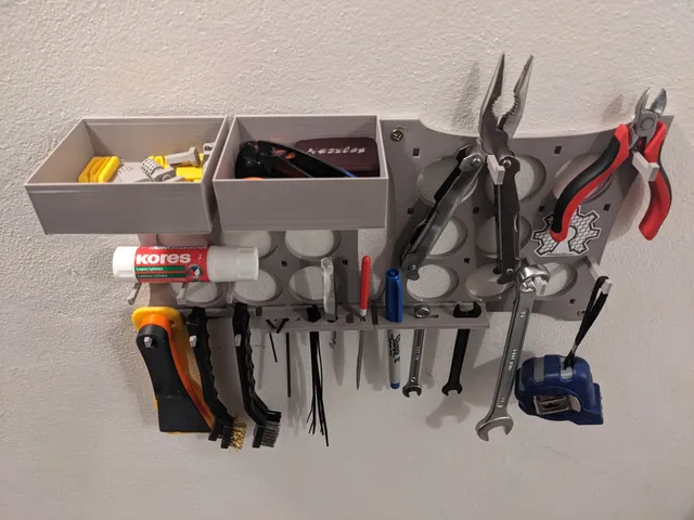 Modular wall-mounted organizer