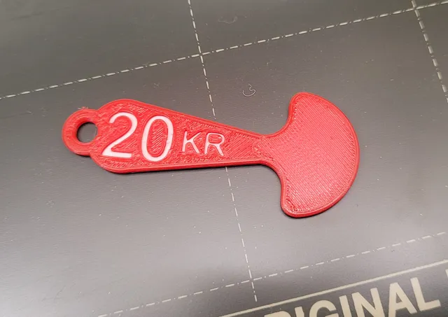 20kr Shopping Cart Key