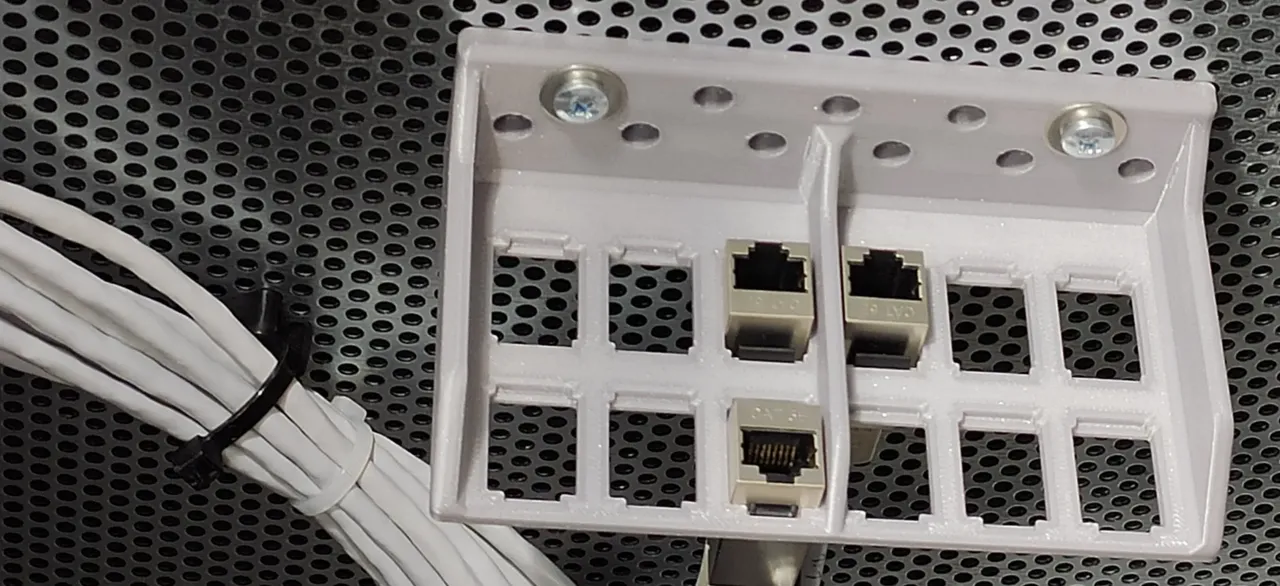 Blank Patch Panel Holder For 12 LAN Network Cable Connectors By.