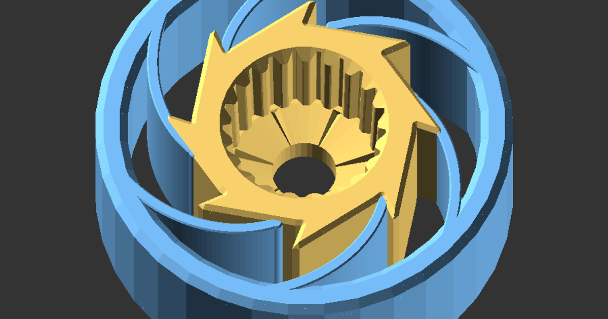 Unidirectional servo horn by Jack Download free STL model