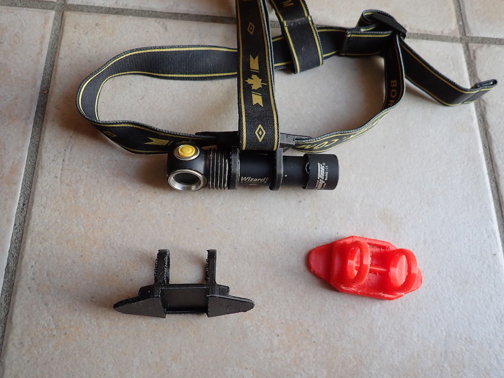 armytek lamp holder for elastic headband