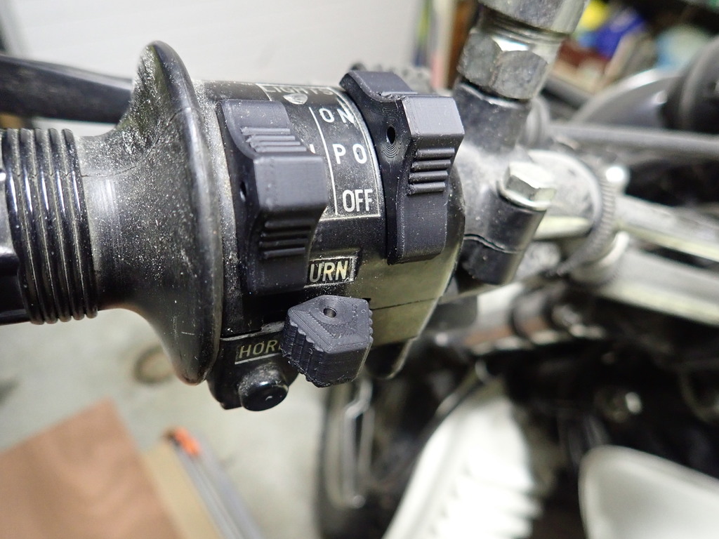 HI-LO and ENGINE lever knob YAMAHA XT and others