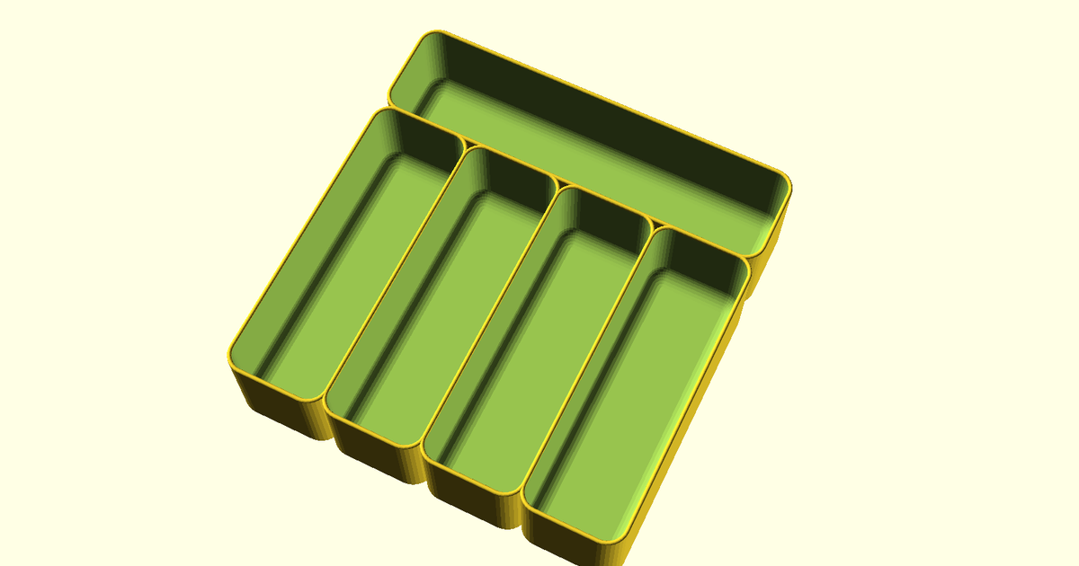 Cutlery organizer by SE Download free STL model