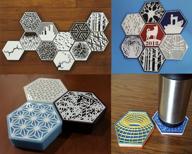 Miniatura 3 do modelo 3D Customizable 100Hex