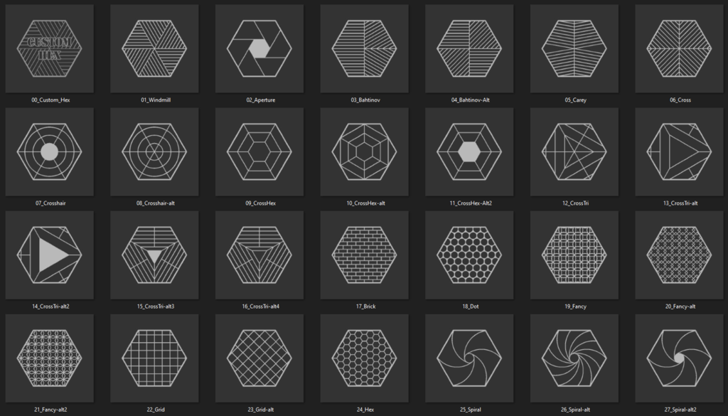 Miniatura 4 do modelo 3D Customizable 100Hex