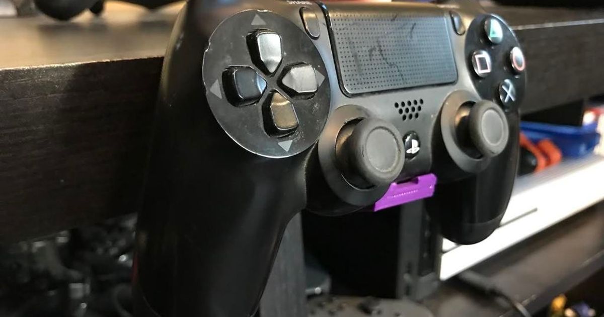 PS4 Controller Wall Mount by Shfaxx Download free STL model
