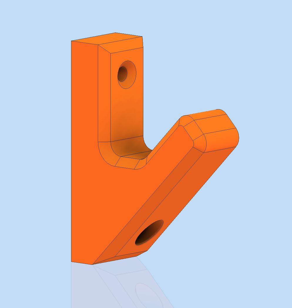 Wall hook 3D model thumbnail