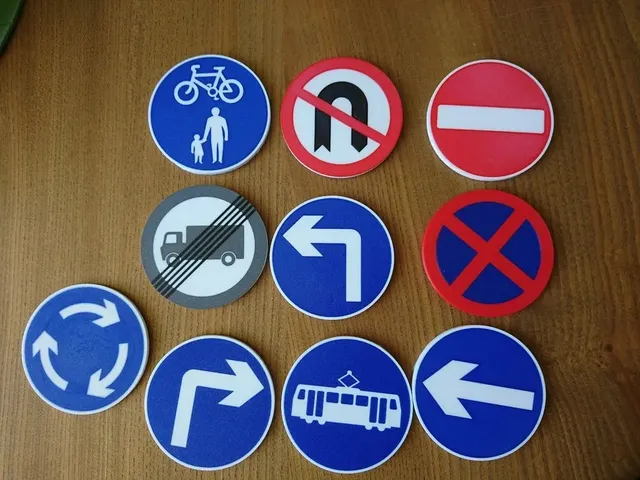Multi-Material Road Sign (UK) Coasters