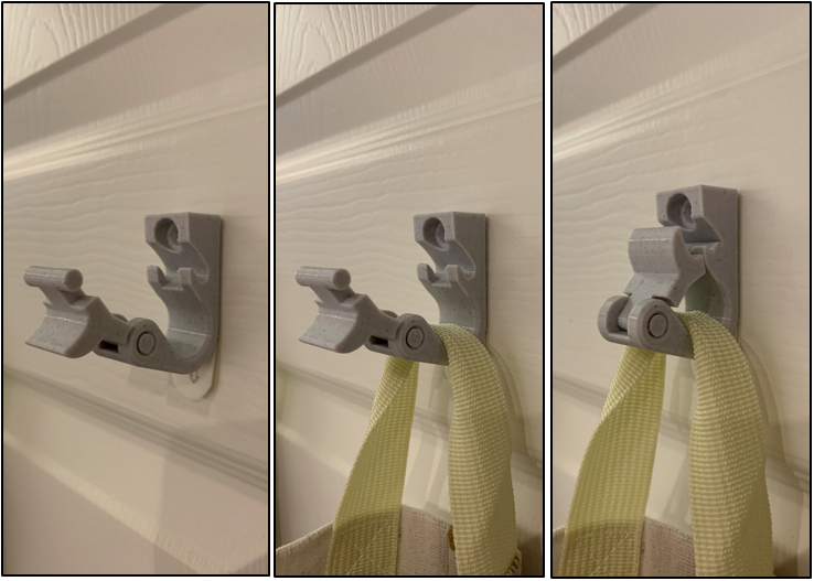 Wall hook with latch