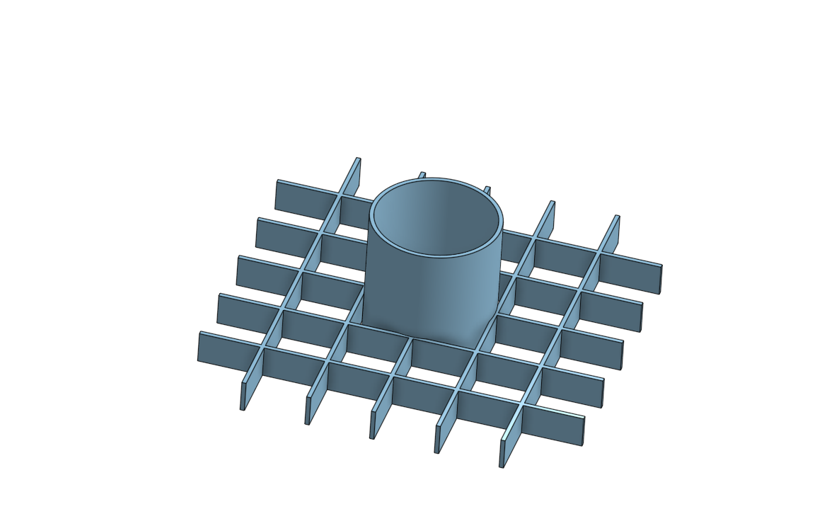 Model rocket grid fins