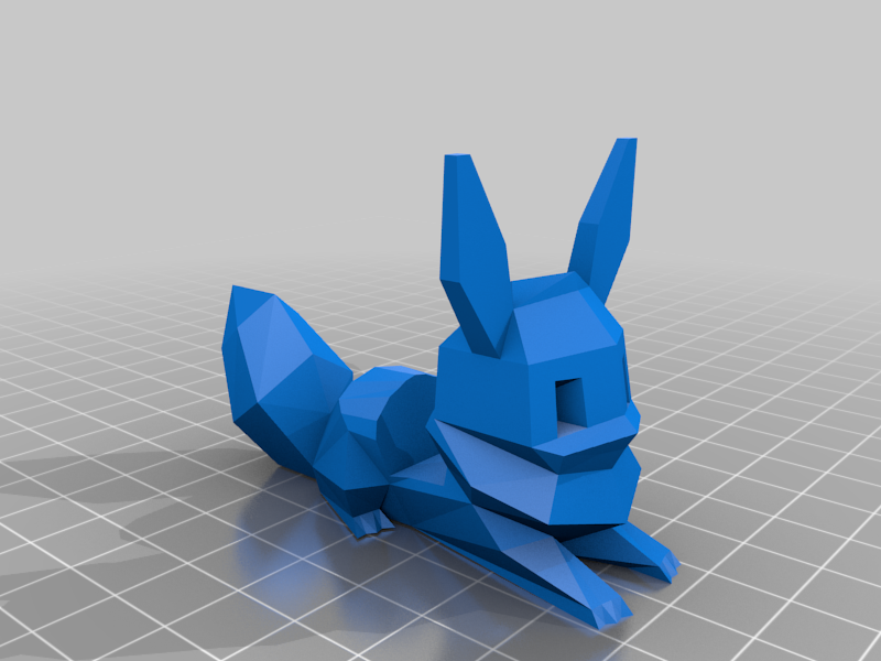 Low Poly Eevee Phone Stand